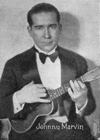 Johnny Marvin, from sheet music cover, 1920s